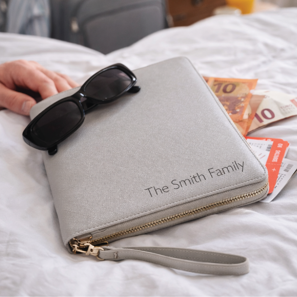 Personalised Simple Family Travel Wallet