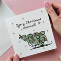 Christmas Tree Sleigh Christmas Card