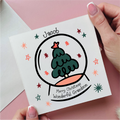 Snow Globe Wonderful Grandson Christmas Card