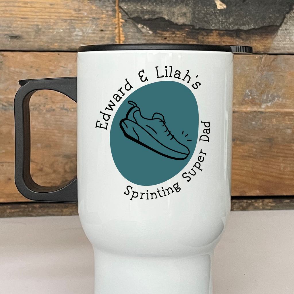 Personalised Runner Dad Travel Mug