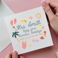 Summer Holidays Teacher Thank You Card