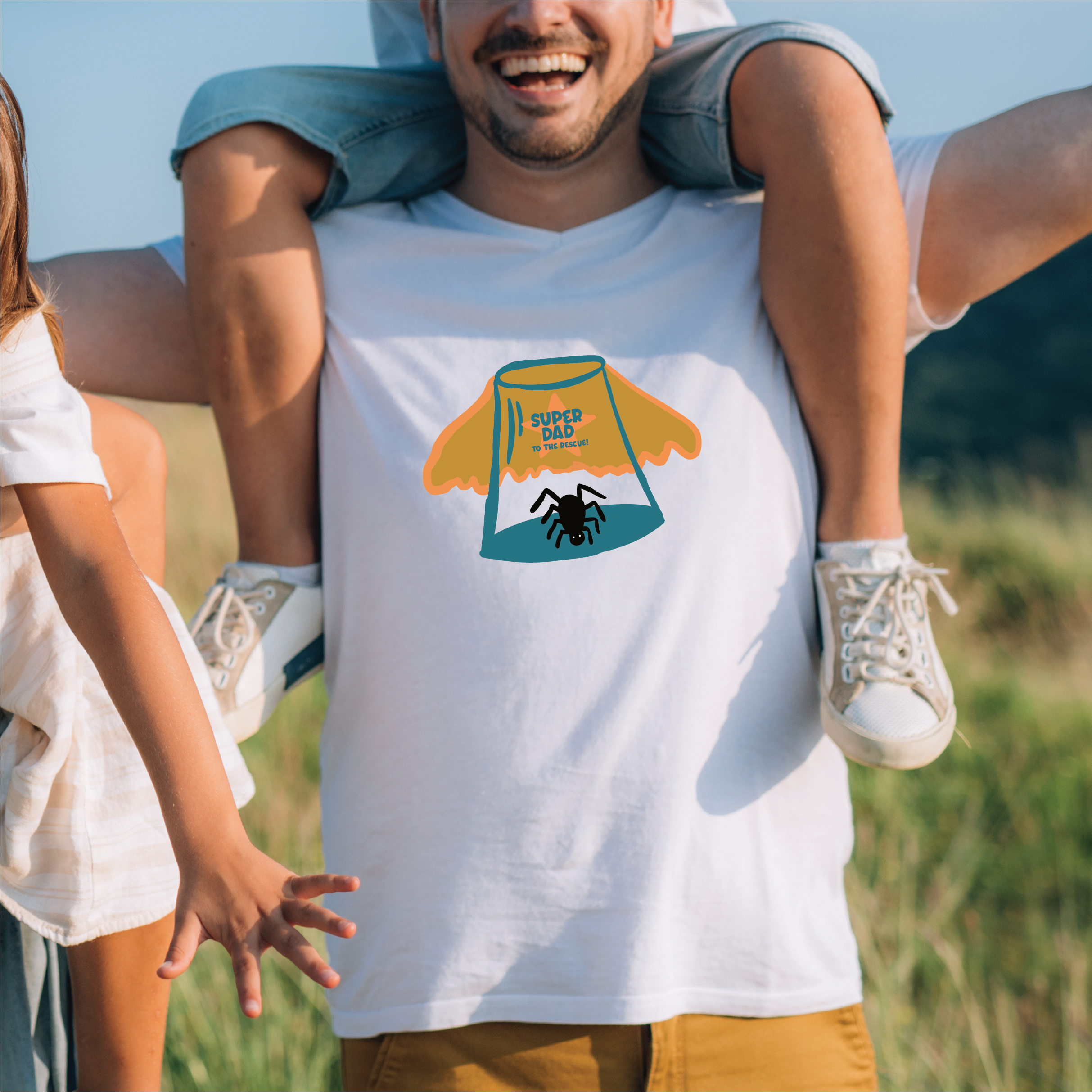 Super Dad To The Rescue Spider Catcher T Shirt