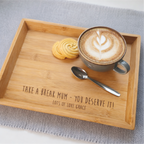 Personalised Take A Break Coffee Or Tea Tray