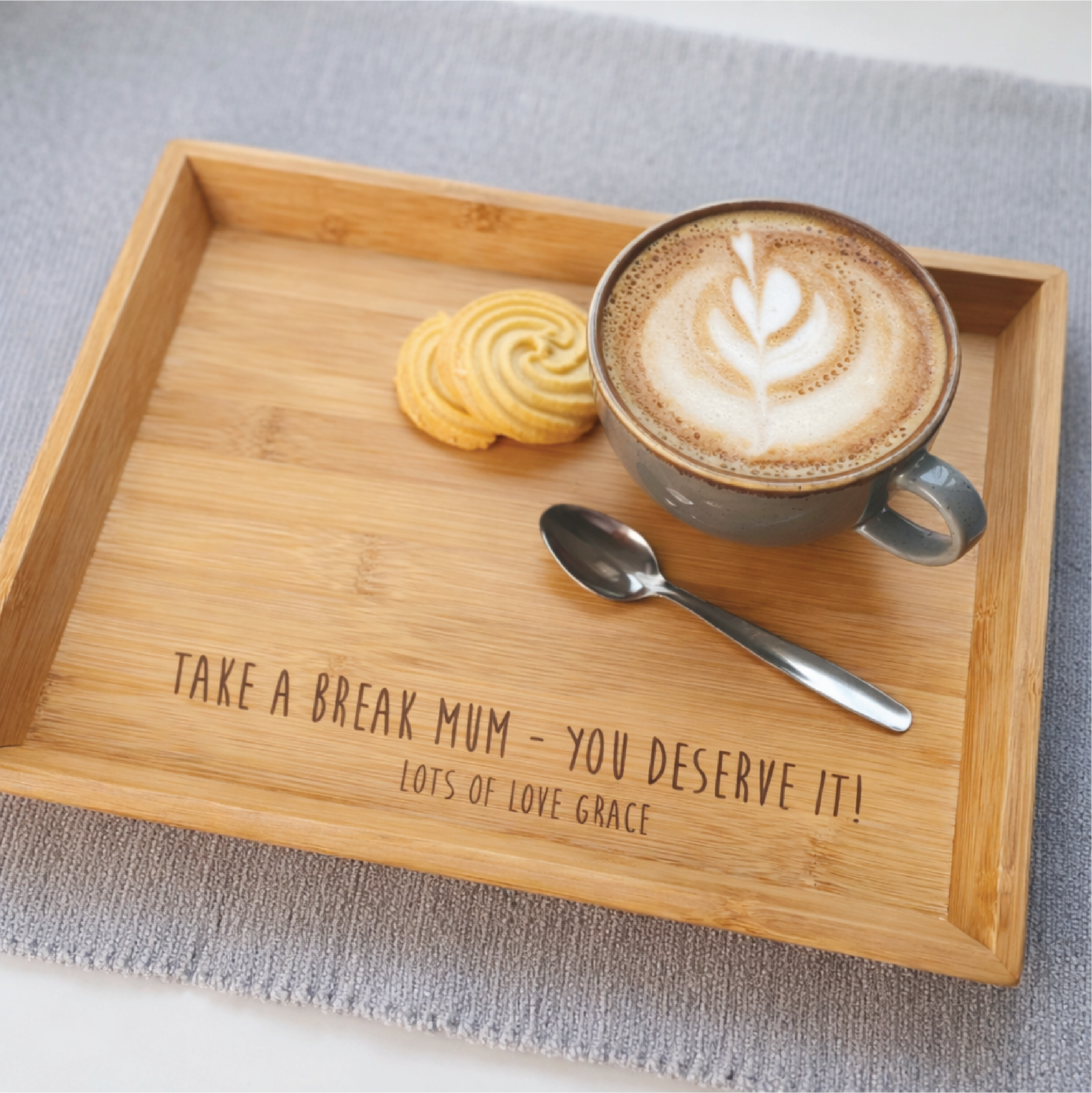 Personalised Take A Break Coffee Or Tea Tray