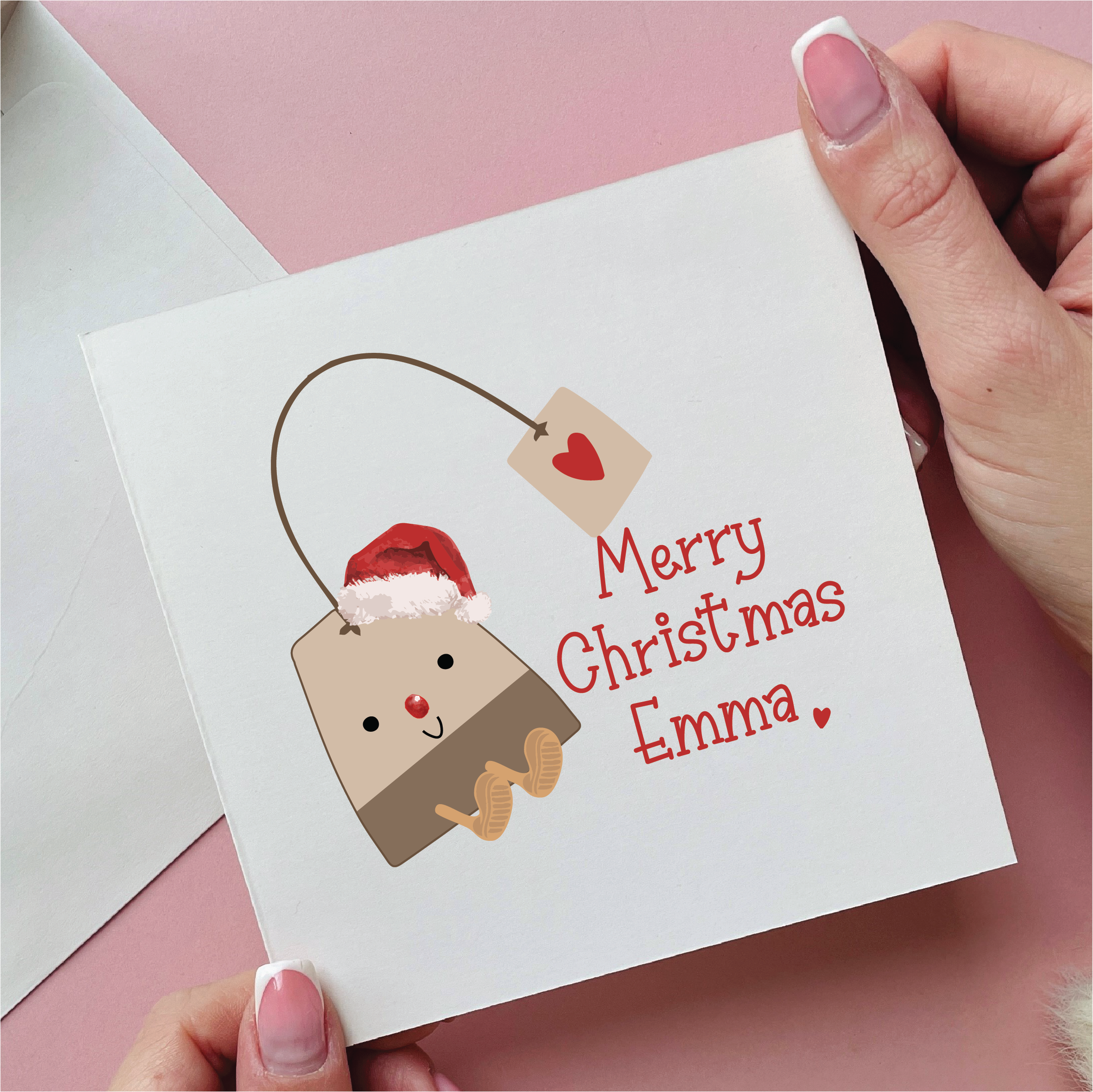 Teabag Merry Christmas Card