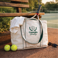 Personalised Laurel Leaf Courtside Tote Bag