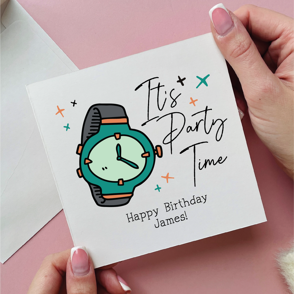 It's Party Time Happy Birthday Card