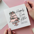 Wedding Cake Happily Ever After Wedding Card
