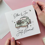 Wedding Car Just Married Wedding Card