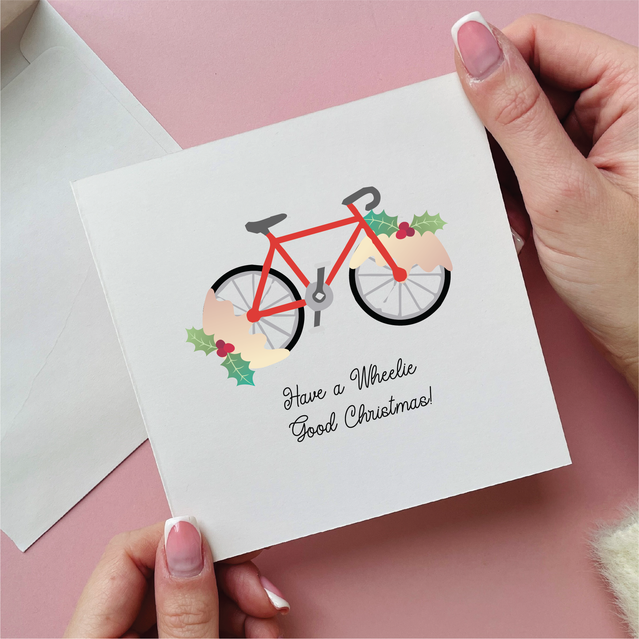 Have A Wheelie Good Christmas Card
