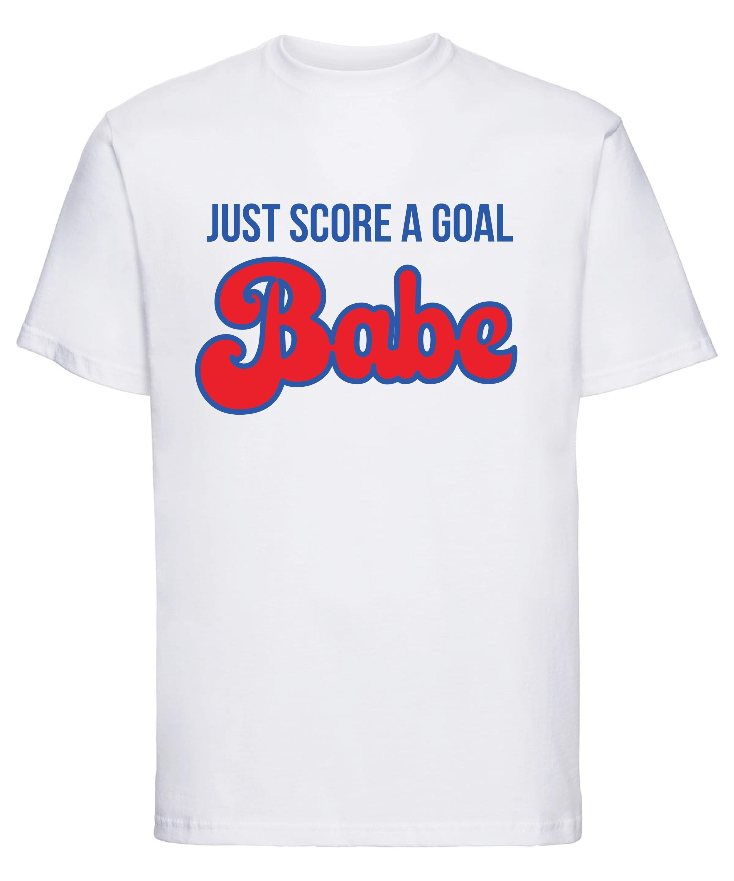 Just Score A Goal Babe England Football T Shirt