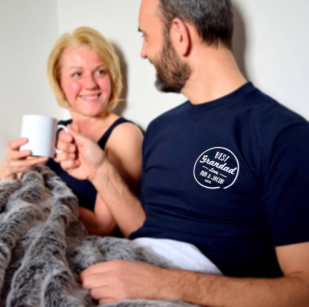 Personalized Grandad T-Shirt: Custom Grandchildren Names, Gift for Grandpa