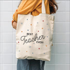 Best Teacher Ever Star Tote Bag