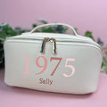 Personalised 50th Birthday Open Flat Washbag