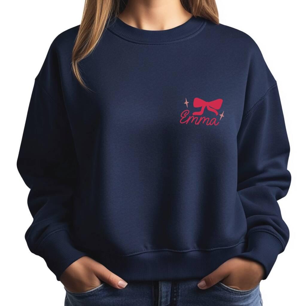 Personalised Santa Cocktail Graphic Christmas Jumper