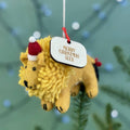 Personalised Felt Lion Christmas Bauble