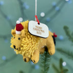 Personalised Felt Lion Christmas Bauble