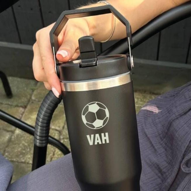 Personalised Water Bottle For Football