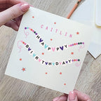 Swiftie Friendship Bracelet Happy Birthday Card
