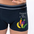 Personalised Six A Day Valentine's Underwear