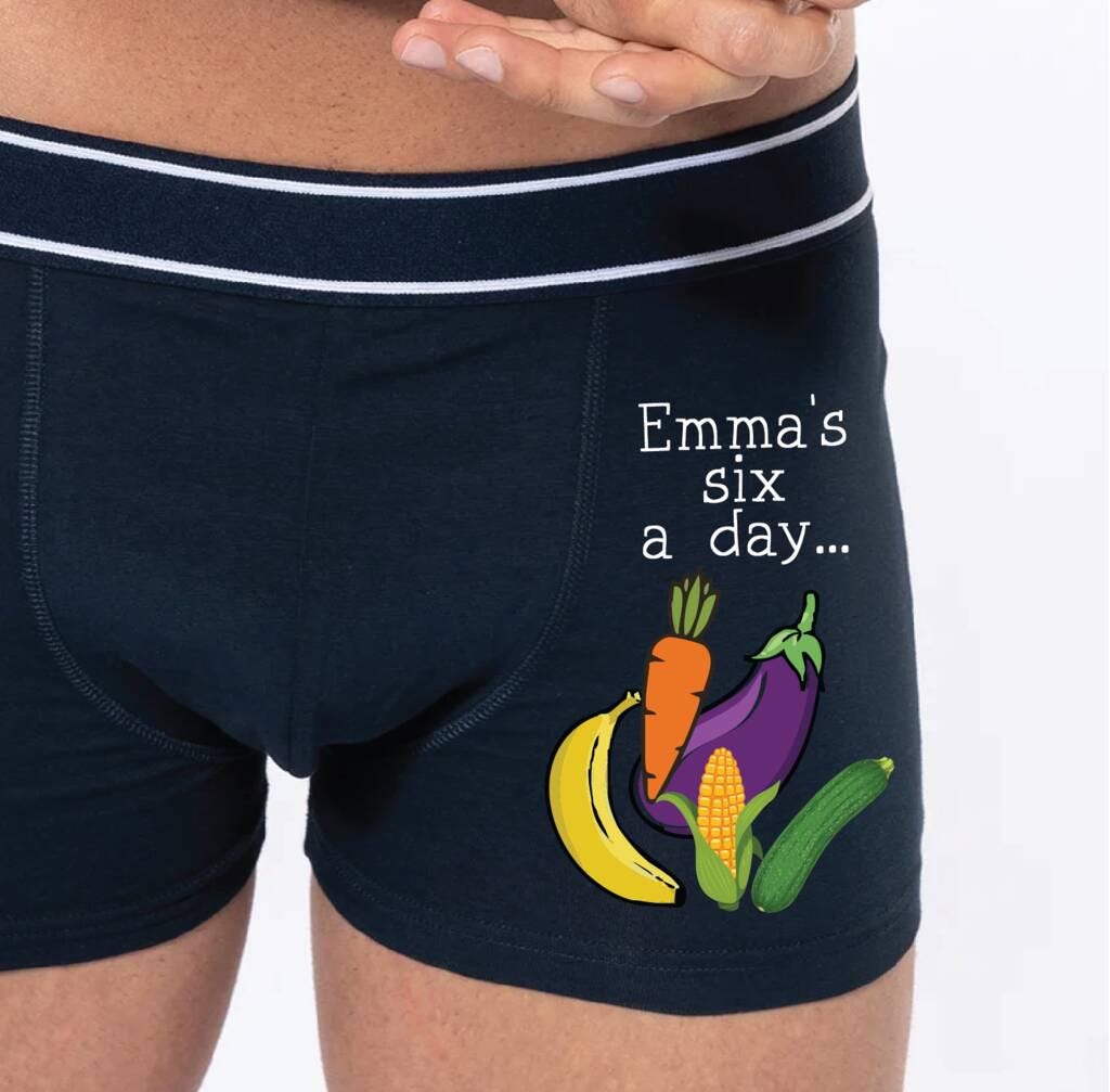 Personalised Six A Day Valentine's Underwear