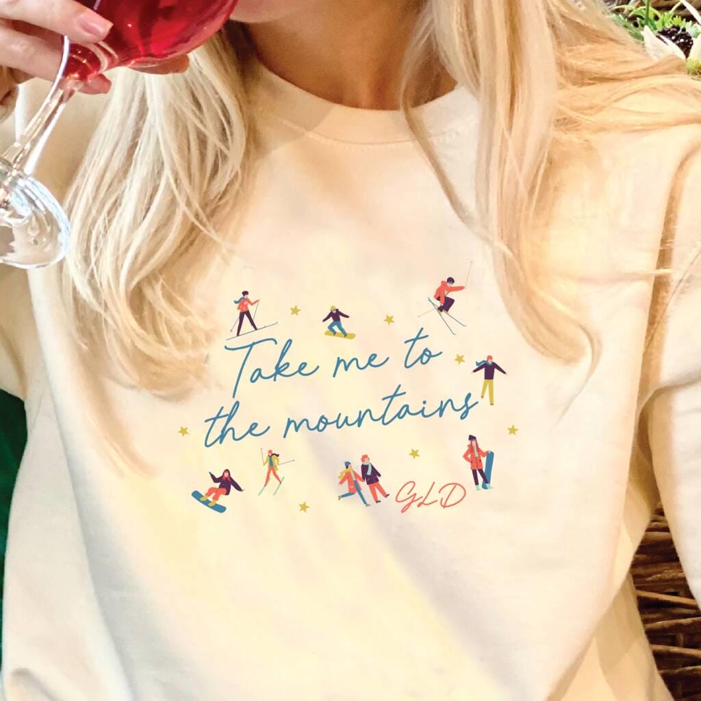 Personalised Take Me To The Mountains Ski Jumper