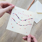 Swiftie Friendship Bracelet Happy Birthday Card