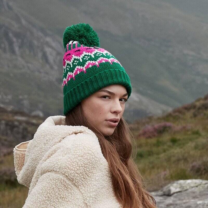 Personalised Retro Ski Hat For Winter