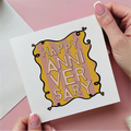Stripe Happy Anniversary Card