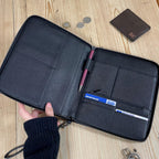 Personalized Family Travel Wallet: Saffiano Faux Leather Holiday Organizer