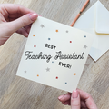 Best Teaching Assistant Ever Star Card