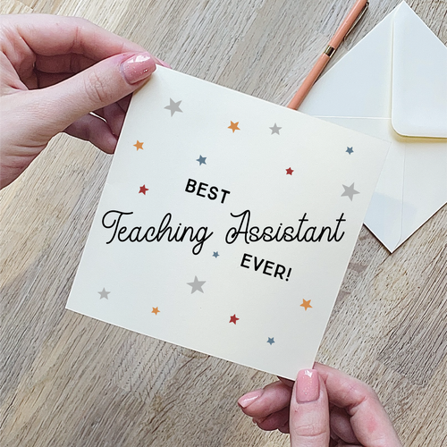 Best Teaching Assistant Ever Star Card