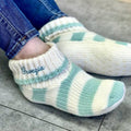 Personalised Super Soft Stripe Bootie Slippers