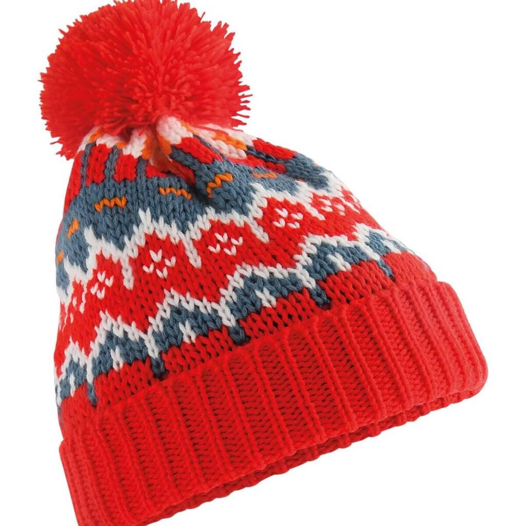 Personalised Retro Ski Hat For Winter