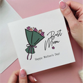 Bunch Of Flowers Best Mum Mother's Day Card