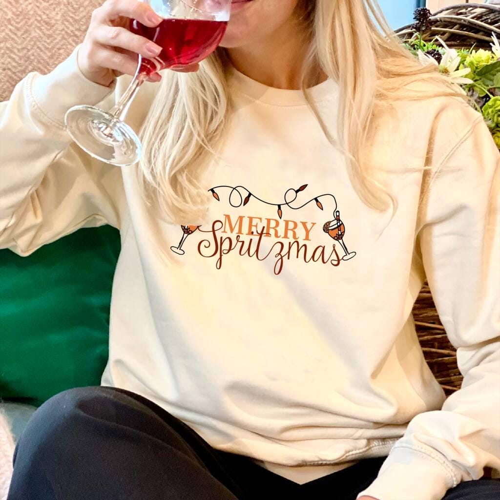 Merry Spritzmas Aperol Spritz Christmas Jumper