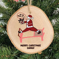 Personalised Santa Reformer Pilates Christmas Bauble