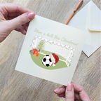 Football Goal Christmas Card
