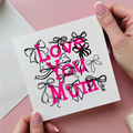 Bows Love You Mum Card
