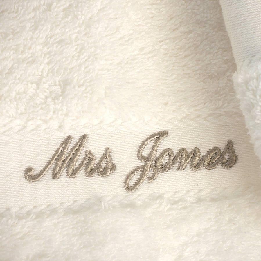 Personalised Mr And Mrs Wedding Towels