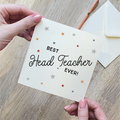 Best Head Teacher Ever Star Card