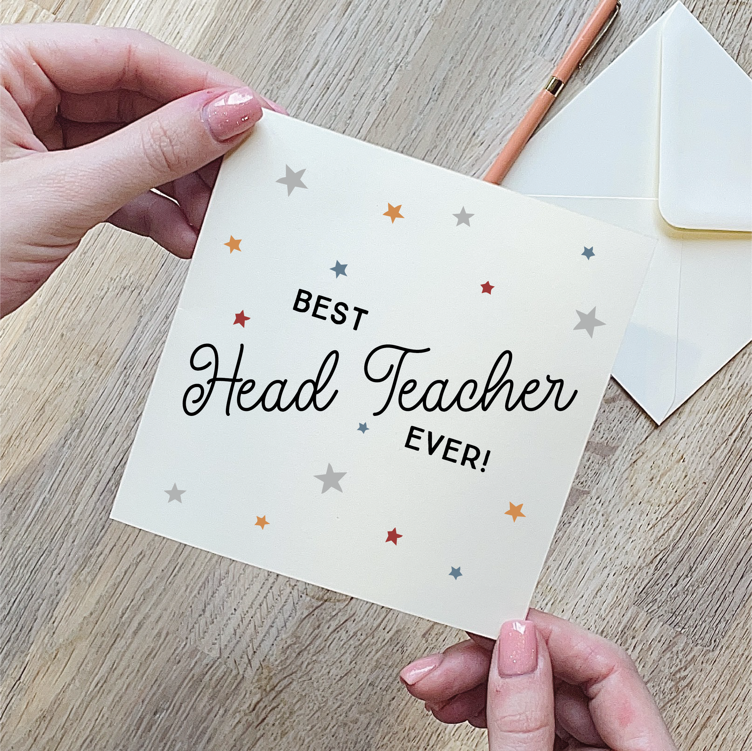 Best Head Teacher Ever Star Card
