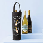 Personalised Rose Angel Wine Christmas Bottle Bag