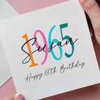 Personalised Birth Year 60th Birthday Card