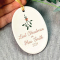 Personalised Last Christmas As A Miss Christmas Decoration