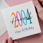 Personalised Birth Year 21st Birthday Card