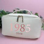 Personalised 40th Birthday Open Flat Washbag