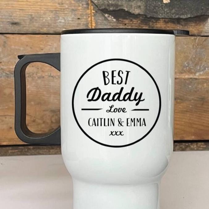 Personalised Best Dad Travel Coffee Cup