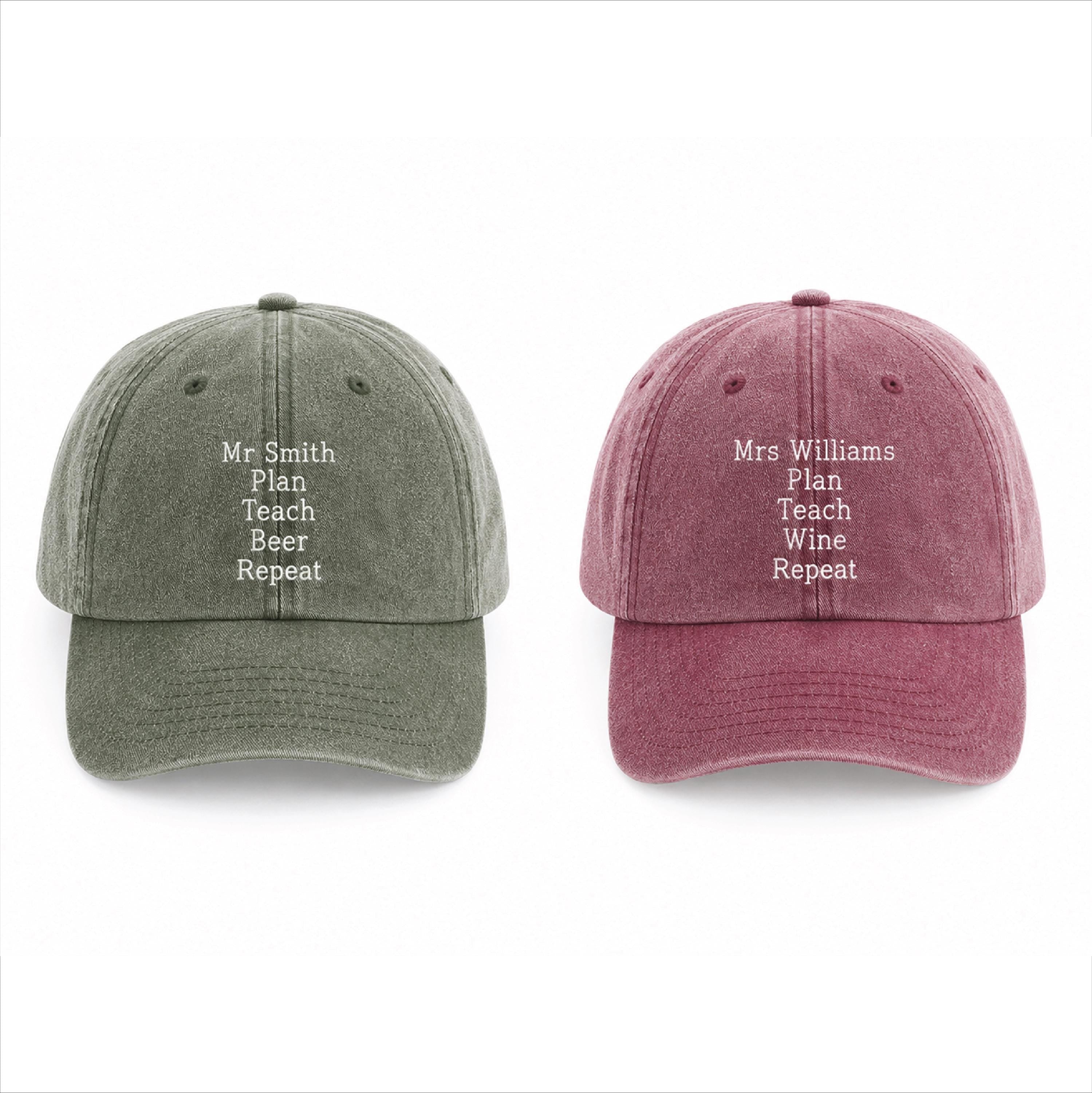 Personalised Plan Teach Repeat Cap For Teacher