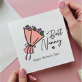 Bunch Of Flowers Best Nanny Mother's Day Card